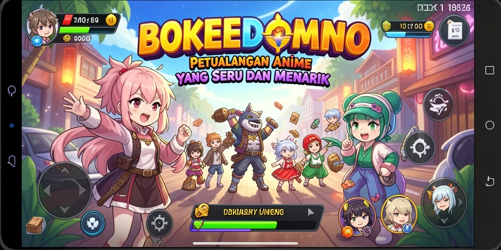 Gameplay seru dan karakter anime yang memukau.