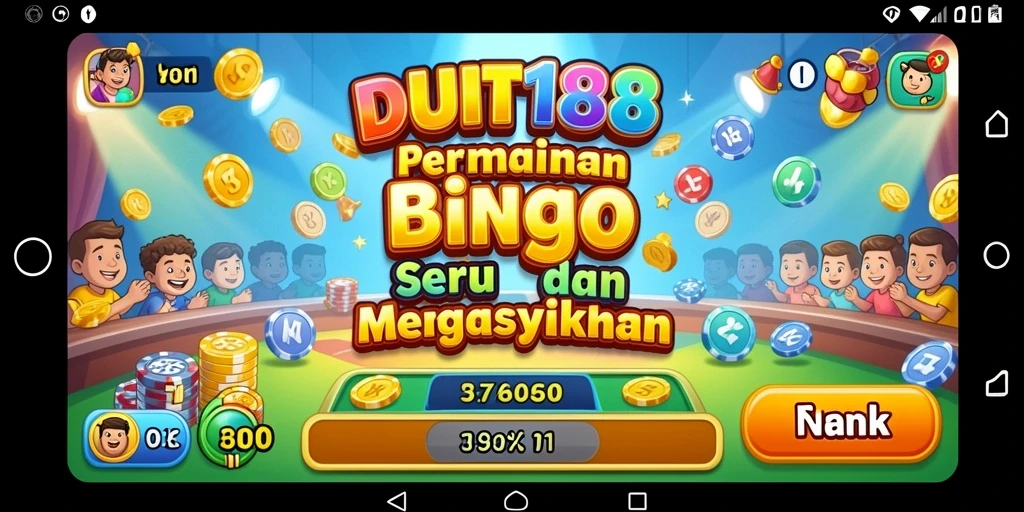 Tampilan seru saat bermain Bingo di DUIT188.