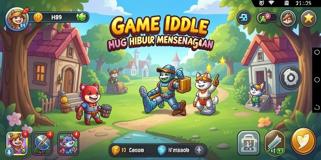 Tampilan gameplay H89 yang menarik dan penuh warna dalam permainan Idle.