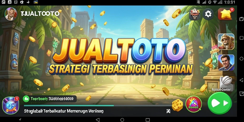 Tampilan gameplay strategis JUALTOTO yang mendebarkan.