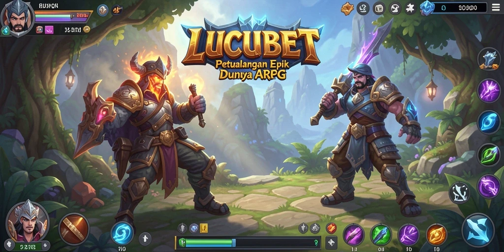 Tangkapan layar yang menunjukkan pertarungan epik dalam LUCUBET.