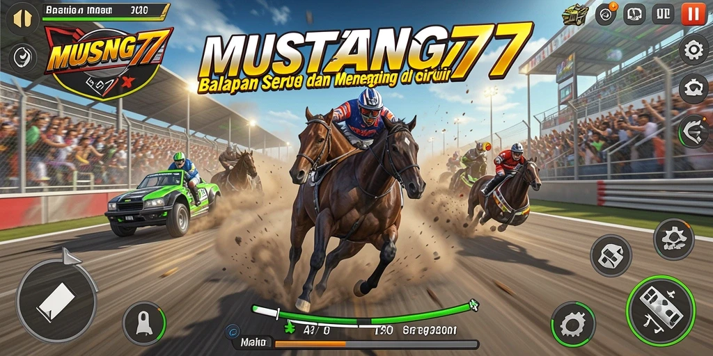 Gameplay Racing yang seru dan menegangkan di MUSTANG77.