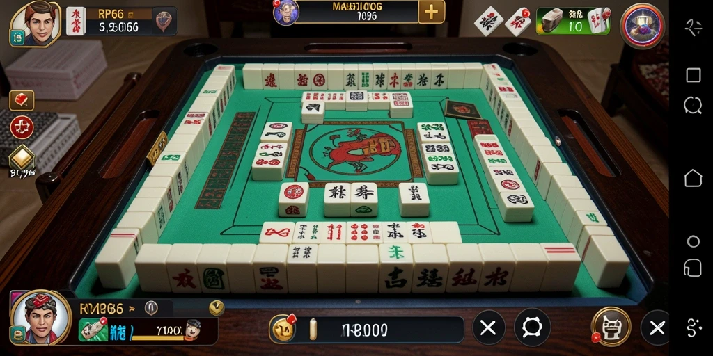 Screenshot gameplay yang menampilkan tantangan Mahjong.