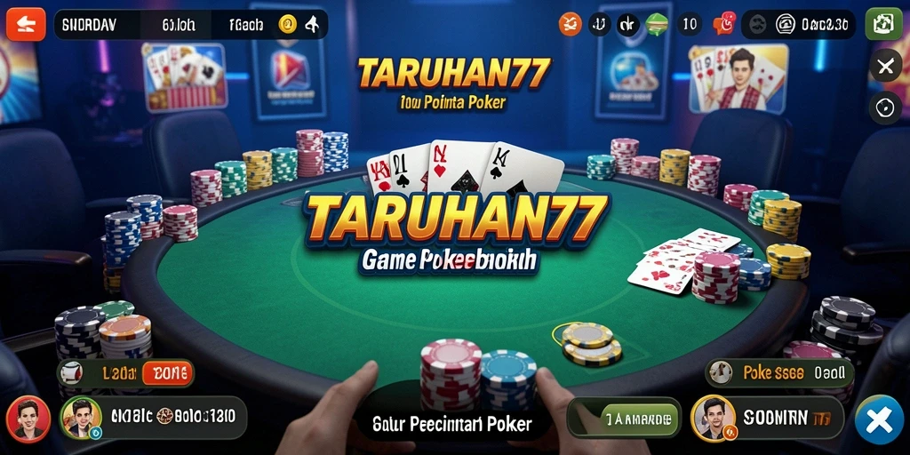 Gameplay seru TARUHAN77 dengan banyak pemain berkompetisi.