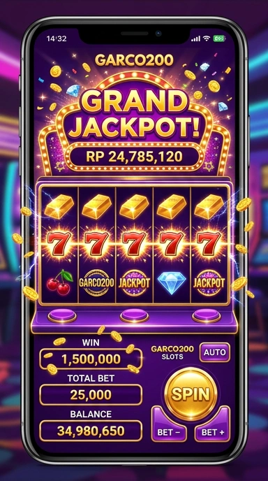 Tampilan utama aplikasi garco200 dengan beragam pilihan unduhan.